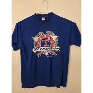 Texas Rangers Early 90s Vintage MLB Baseball T Shirt Size XL